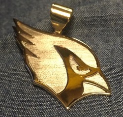 Gold Cardinal Charm